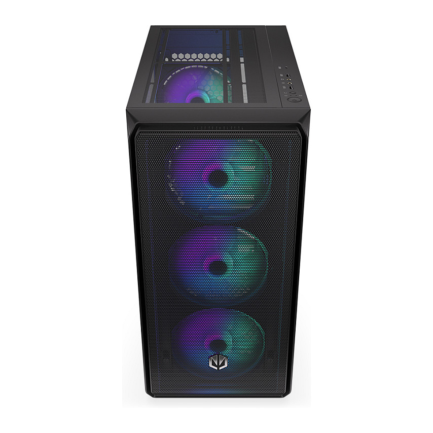 Kasë PC ENDORFY Arx 500 ARGB / ATX / ITX / Micro ATX / 4x 140mm ARGB Fan / SSD 2.5" / HDD 2.5"/3.5" - Zezë - 19