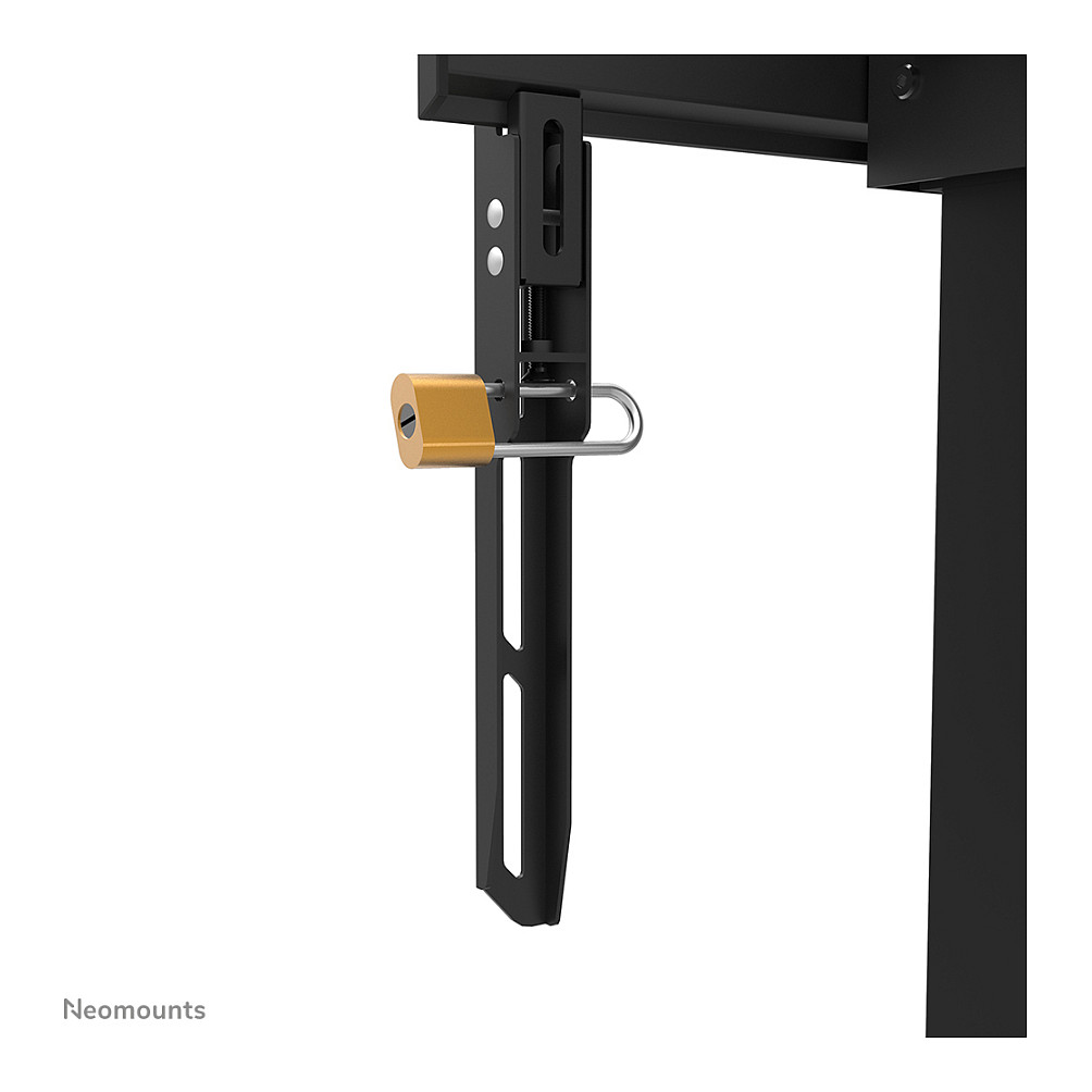 Mbajtëse për TV Neomounts / 55"-100" / 110kg / VESA 100x100-800x600 / Elektrike / Me Rrota - Zezë - 8