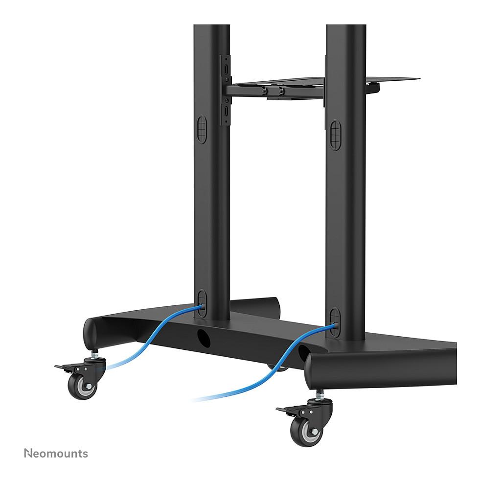 Karrocë për Monitor Neomounts PLASMA-M1950E, 60–100", deri 100kg, Rregullim Lartësie 134–166cm, Tilt 15° - Zezë - 8