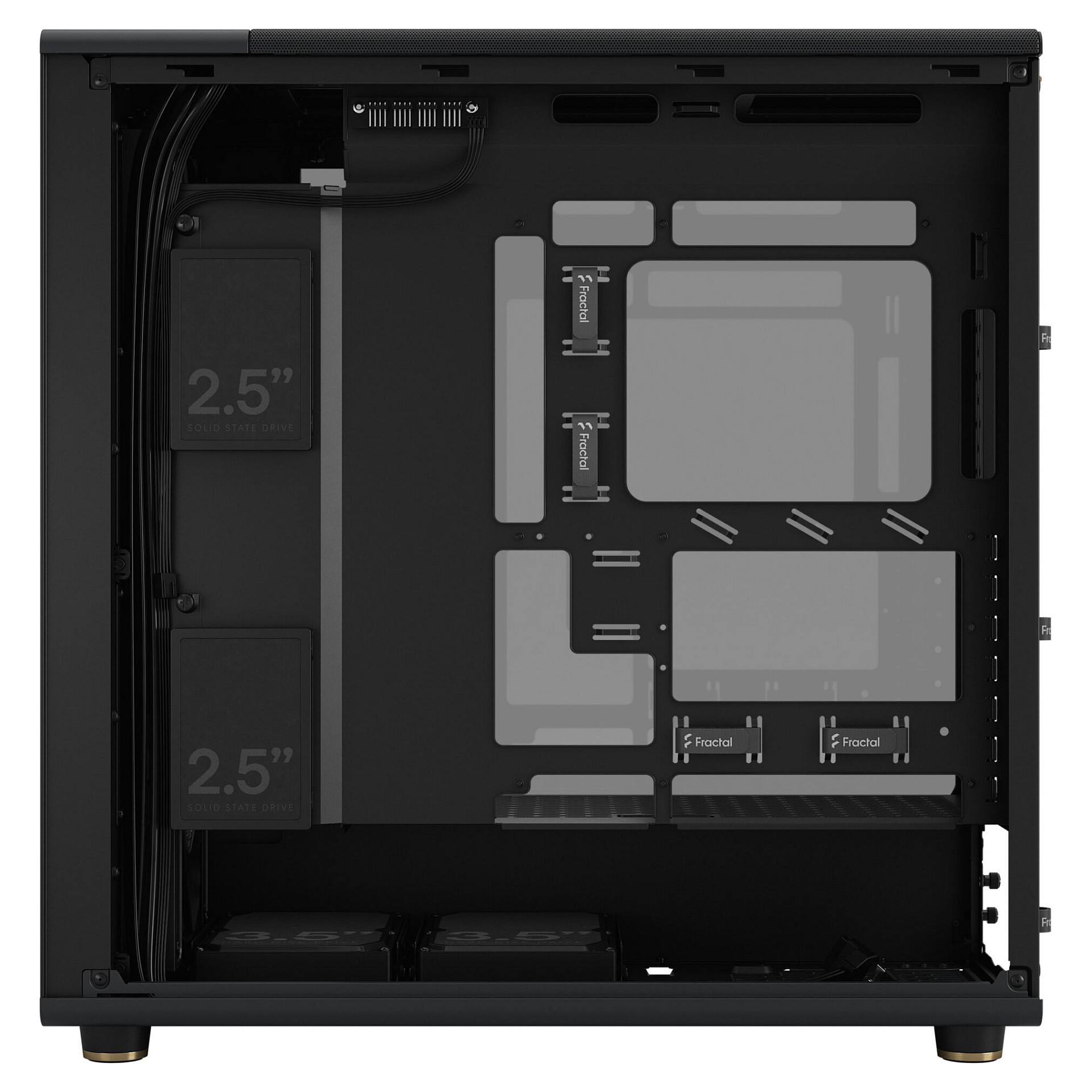 Kasë PC Fractal Design North XL / Desktop / ATX / 3x 140mm Fan - Zezë - 10