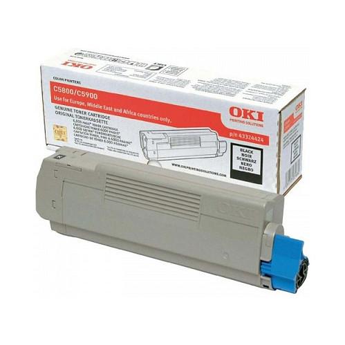 Toner OKI 43324424, 6000 faqe - Zezë