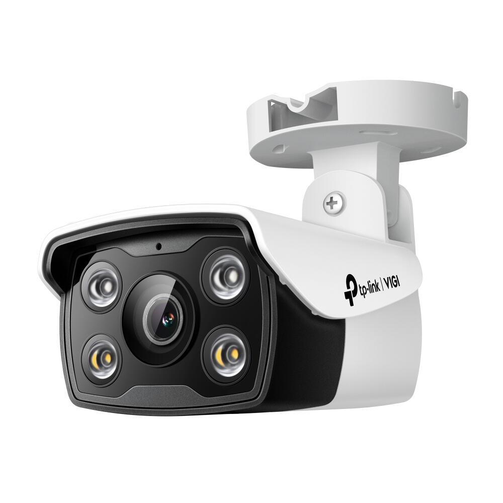 TP-Link VIGI C340, Kamera IP Bullet për Jashtë, 4MP, 6mm, Full-Color 24/7, PoE, IP67 – Bardhë/Zezë
