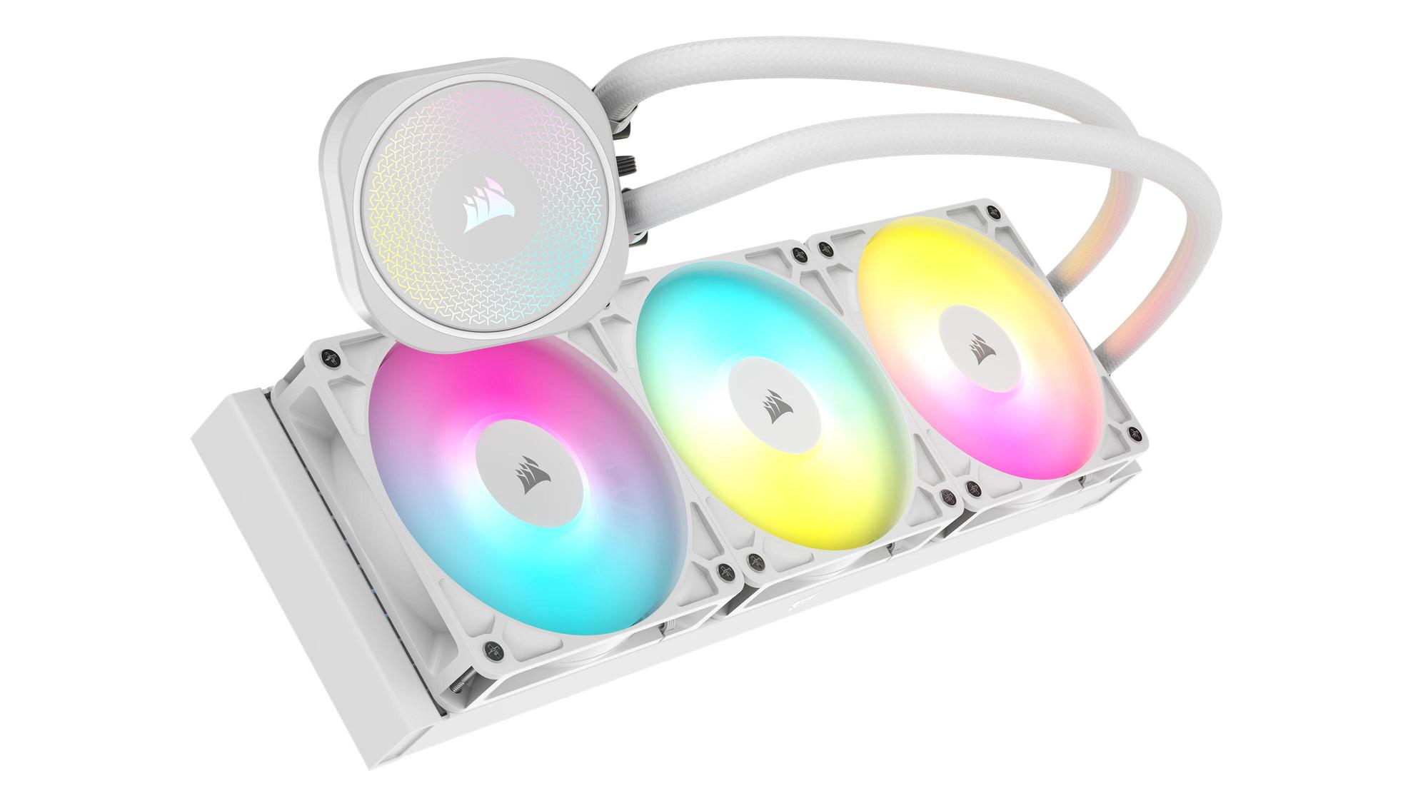 Ftohës me ujë për procesor Corsair NAUTILUS 360 RS ARGB / 360mm / 3x 120mm ARGB Fan / CW-9060095-WW – Bardhë - 2