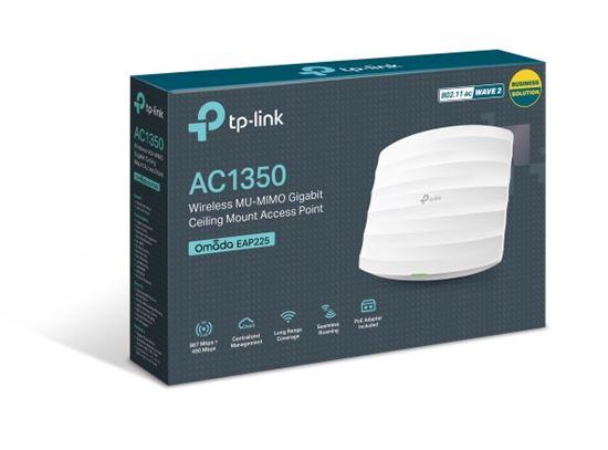 TP-Link EAP225 V3, Ceiling Mount Access Point, AC1350, Wi-Fi 5, Dual-Band, Gigabit PoE, Omada – Bardhë - 3