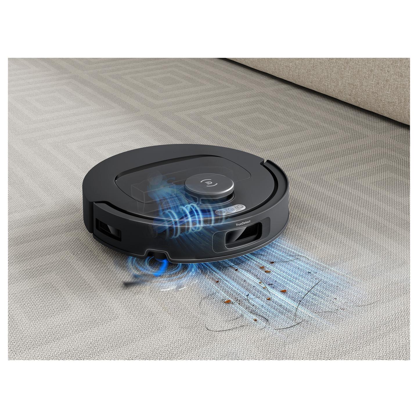 Fshesë Robotike ECOVACS DEEBOT T30e OMNI / Fshirje e Njomë OZMO Turbo 2.0 / Navigim Laser LDS / TruEdge 3D / Stacion Vetëpastrues OMNI – Zezë - 18