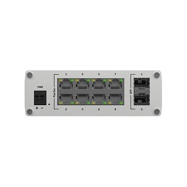 Switch Industrial Teltonika TSW200, 8x Gigabit Ethernet RJ45 PoE+, 2x SFP, PoE 240W, 20Gbps, IP30 - Hiri - 6