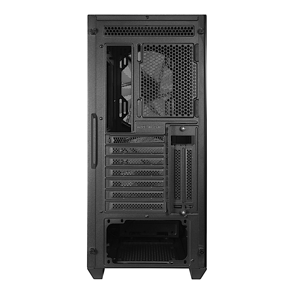 Kasë PC Inter-Tech IT-3503 Airstream / Midi Tower / eATX / ATX / 2x 200mm ARGB Fan / 1x 3.5" + 3x 2.5" Bay / Tempered Glass / USB-C - Zezë - 4