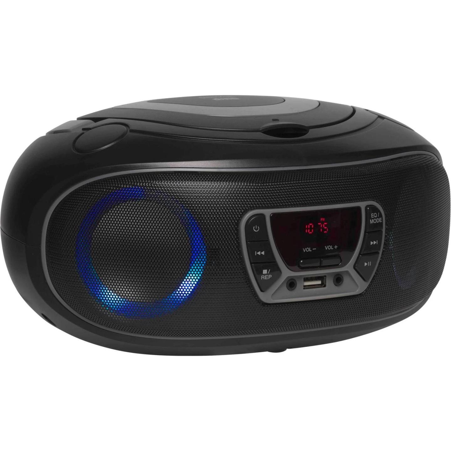Altoparlant Denver TCL-212BT, CD, FM Radio, Bluetooth, USB, AUX, 4W RMS, LED - Hiri/Zezë - 3