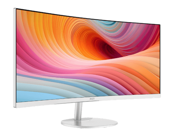 Monitor MSI PRO MP341CQW, 34", UWQHD AG Curved, 120Hz, 1ms, HDMI+DP - Bardhë - 2