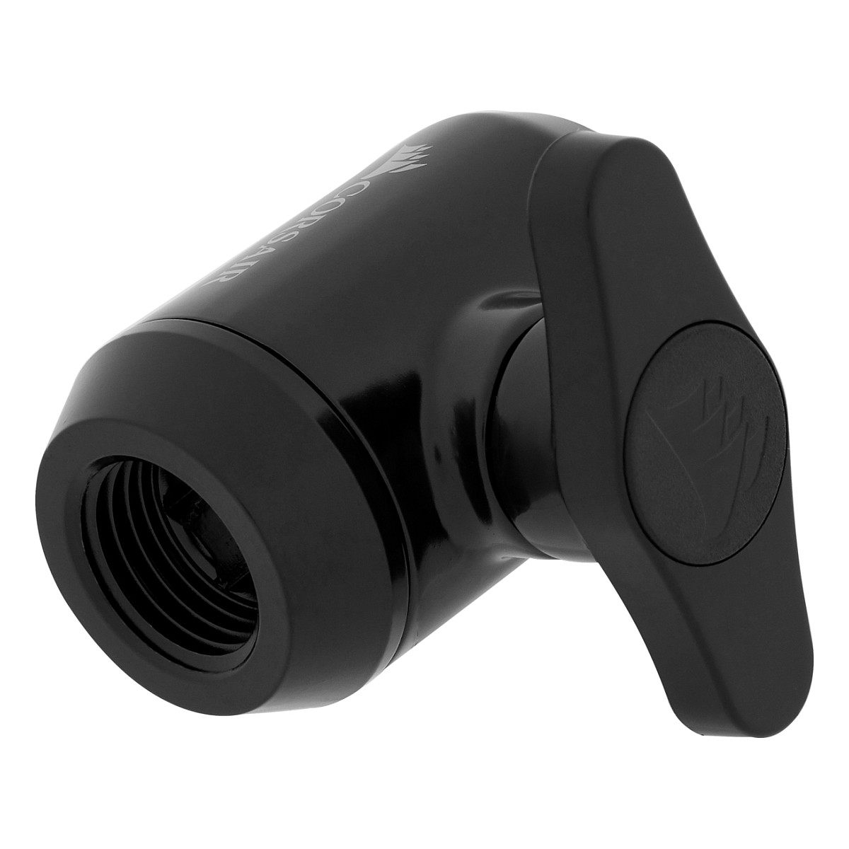 Aksesor për Ftohës Corsair Hydro X Series XF Ball Valve / G1/4" / Valvul Mbushje & Kullimi / Custom Watercooling – Zezë - 2