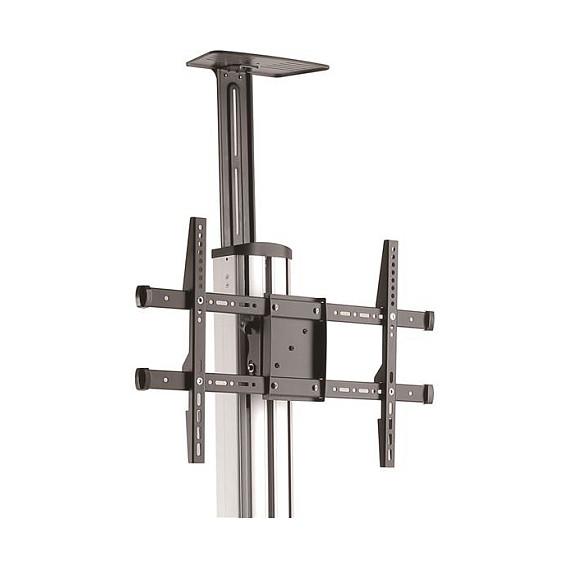 Mbajtëse me Rrota për TV StarTech.com STNDMTV70 / 32"-75" / 40kg / Rregullim Lartësie 1110-1510mm / Tilt +5° deri -12° / Rrotullim ±90° - Zezë & Argjend - 6