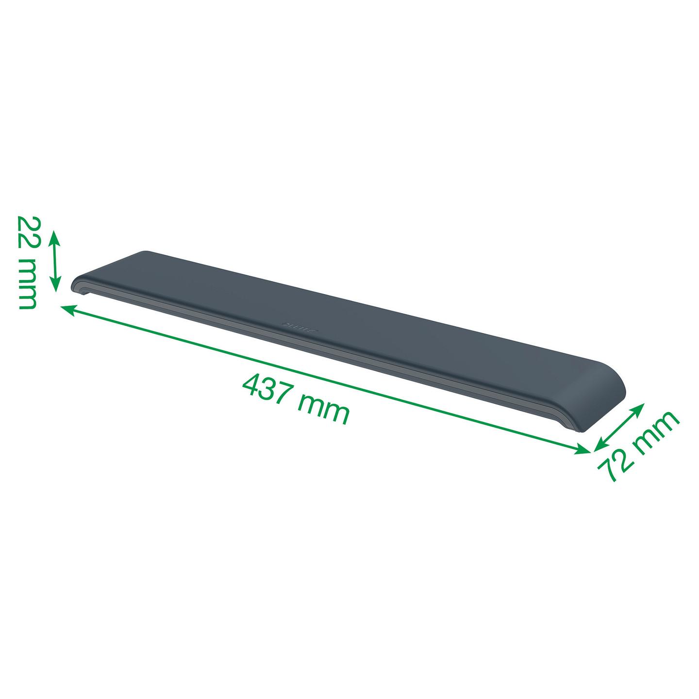 Mbështetëse kyçi për tastierë Leitz Ergo Cosy / 65220089 / Shkumë me kujtesë (Memory Foam) / Dizajn Ergonomik – Gri e errët - 6