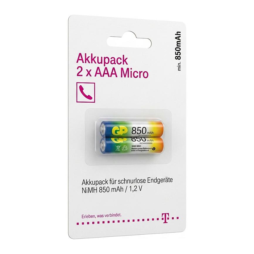 Bateri të Rikarikueshme Telekom AAA, 2 Copë, 1.2V, 850mAh
