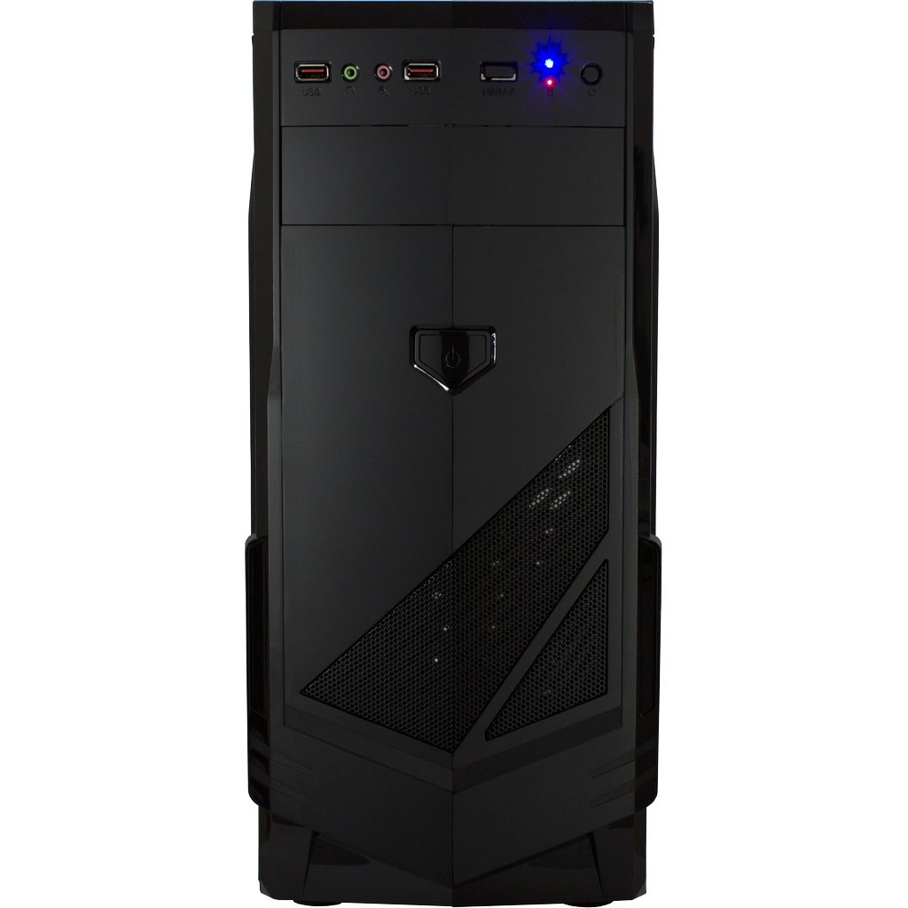 Kasë Inter-Tech B-30 / Midi Tower / ATX / 2x 120mm Fan / pa PSU - Zezë - 2