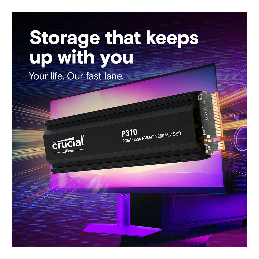 SSD e Brendshme Crucial P310 / 1TB / M.2 2280 / PCIe 4.0 x4 NVMe 2.0 - 6