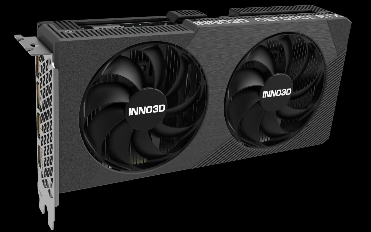 Kartelë Grafike NVIDIA INNO3D GeForce RTX 5060 TWIN X2 V2, 8GB GDDR7, 128-bit, PCIe 5.0 x16, 3xDP 2.1b, HDMI 2.1b - Zezë - 3