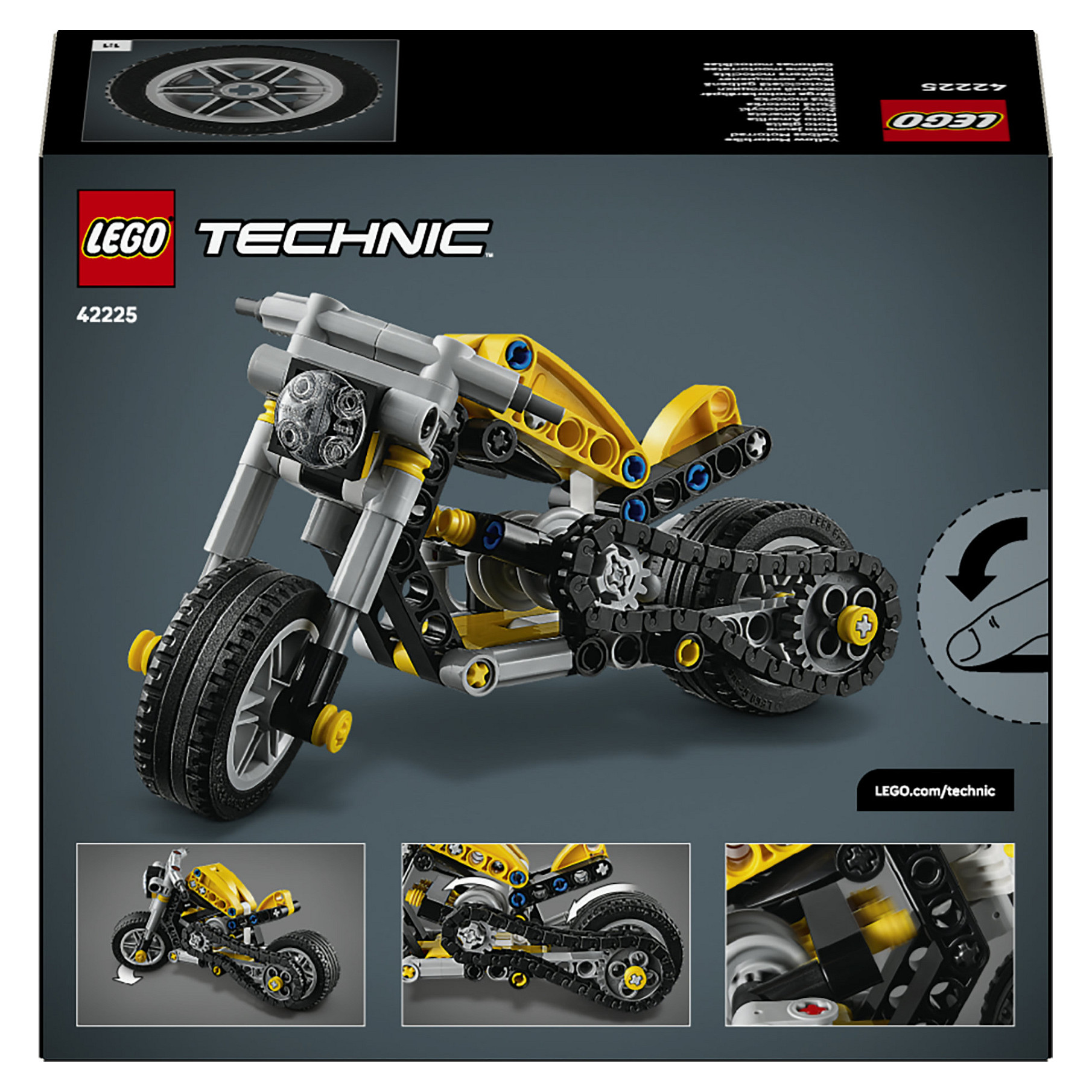 LEGO Technic Yellow Motorbike 42225 - 8