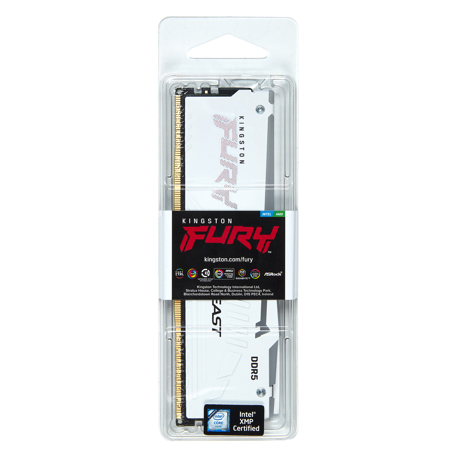 RAM Memorie DDR5 Kingston FURY Beast RGB / 16GB / DIMM / 6000MT/s / 288-pin - Bardhë - 4