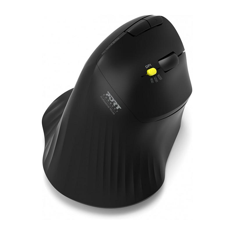 Maus pa Kabllo PORT Connect Professional 900719 / 800-1600 DPI / 5 Butona / Bluetooth 3.0 + 5.0 / Trackball / Ergonomik – Zezë - 8