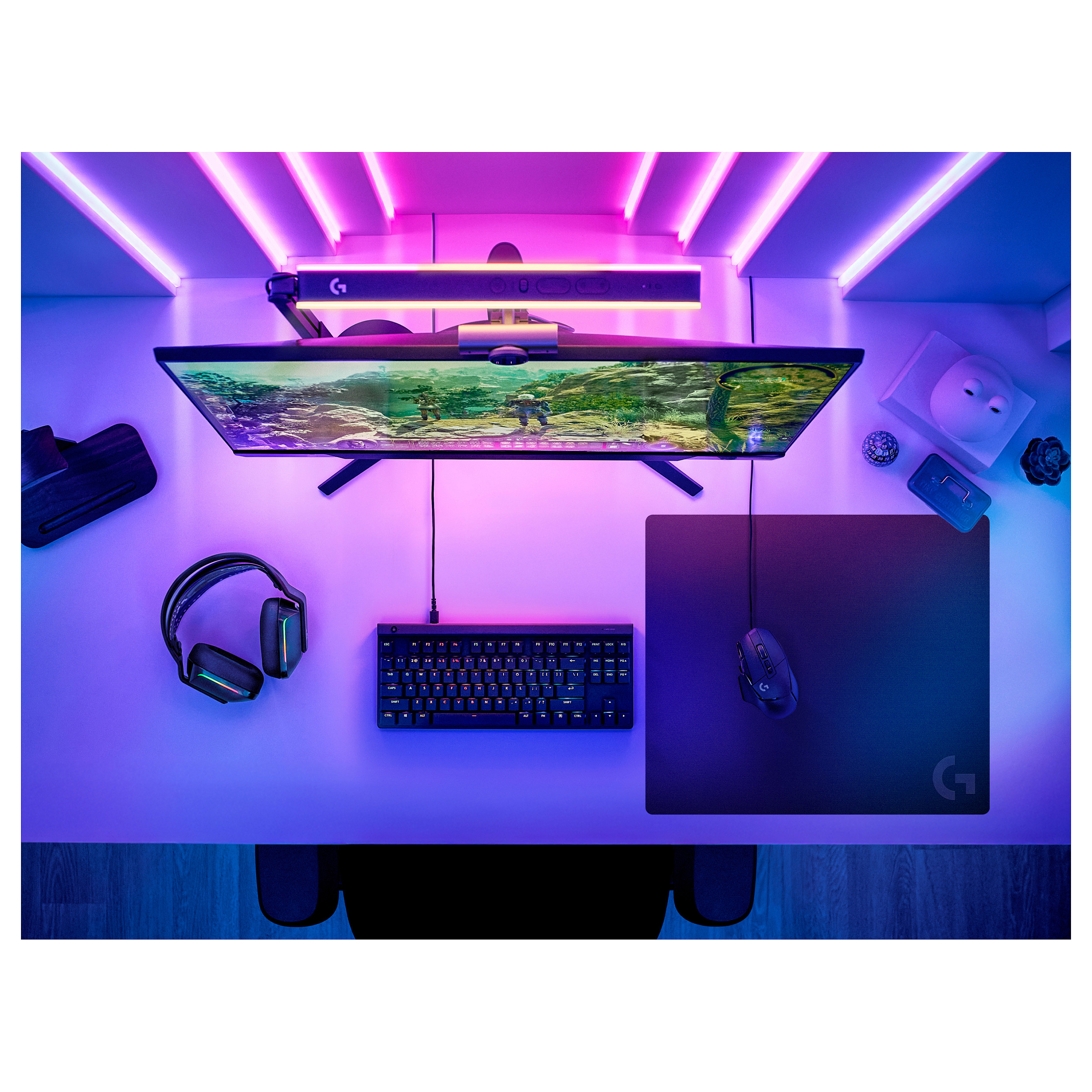 Mauspad Gaming Logitech G G640 / 460 x 400 x 3mm / Tekstil / Anti-rrëshqitës - Zezë - 7