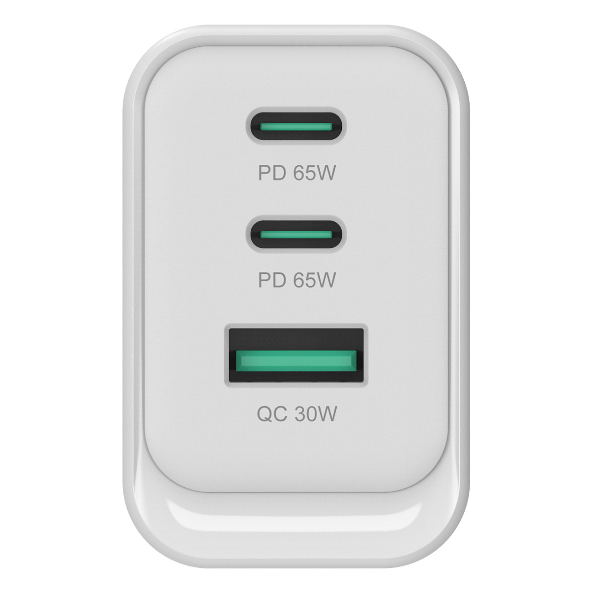Adapter Conceptronic ALTHEA21W65 / 65W / 2x USB-C + USB-A / GaN / PD 3.0 + QC 3.0 - Bardhë - 3