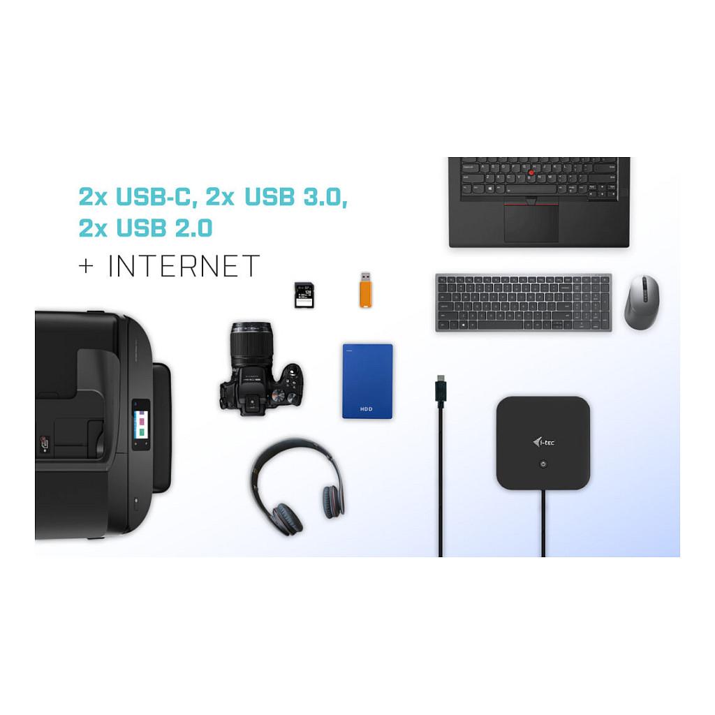 Docking Station I‑TEC / USB-C+HDMI+DP / 100W PD - 20