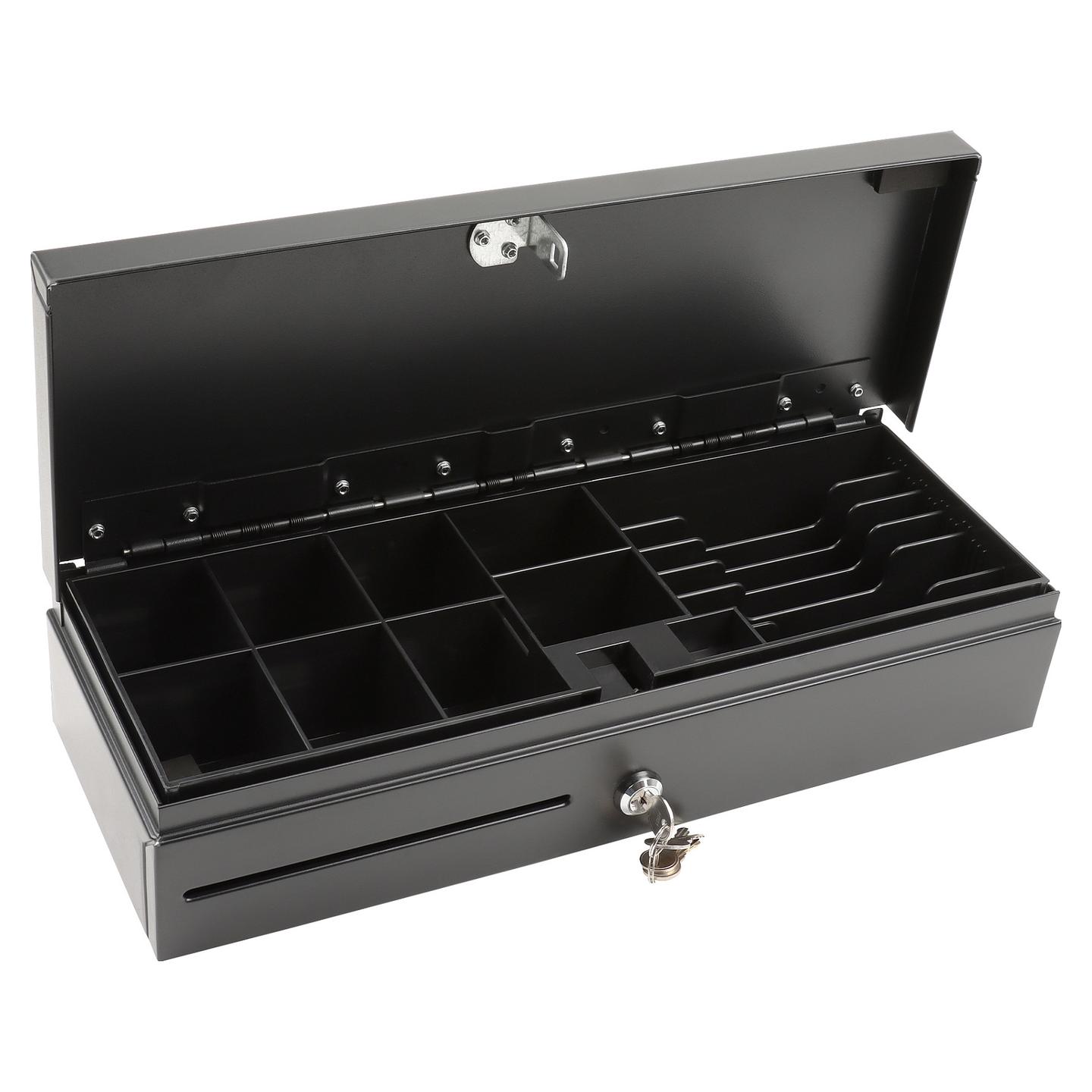 AIO (POS) System Olympia HS-170, 8 ndarje për monedha, 6 ndarje për kartëmonedha, RJ12, 12–24V + Mikroswitch + Bravë - Zezë - 7