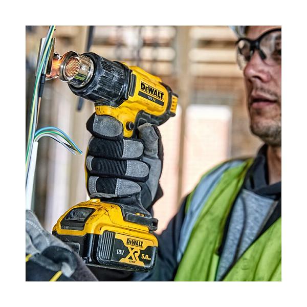 Pistoletë Termike me Bateri DeWALT DCE530N-XJ, 18V, 290–530°C, 109–190L/min - Zezë/Verdhë - 7