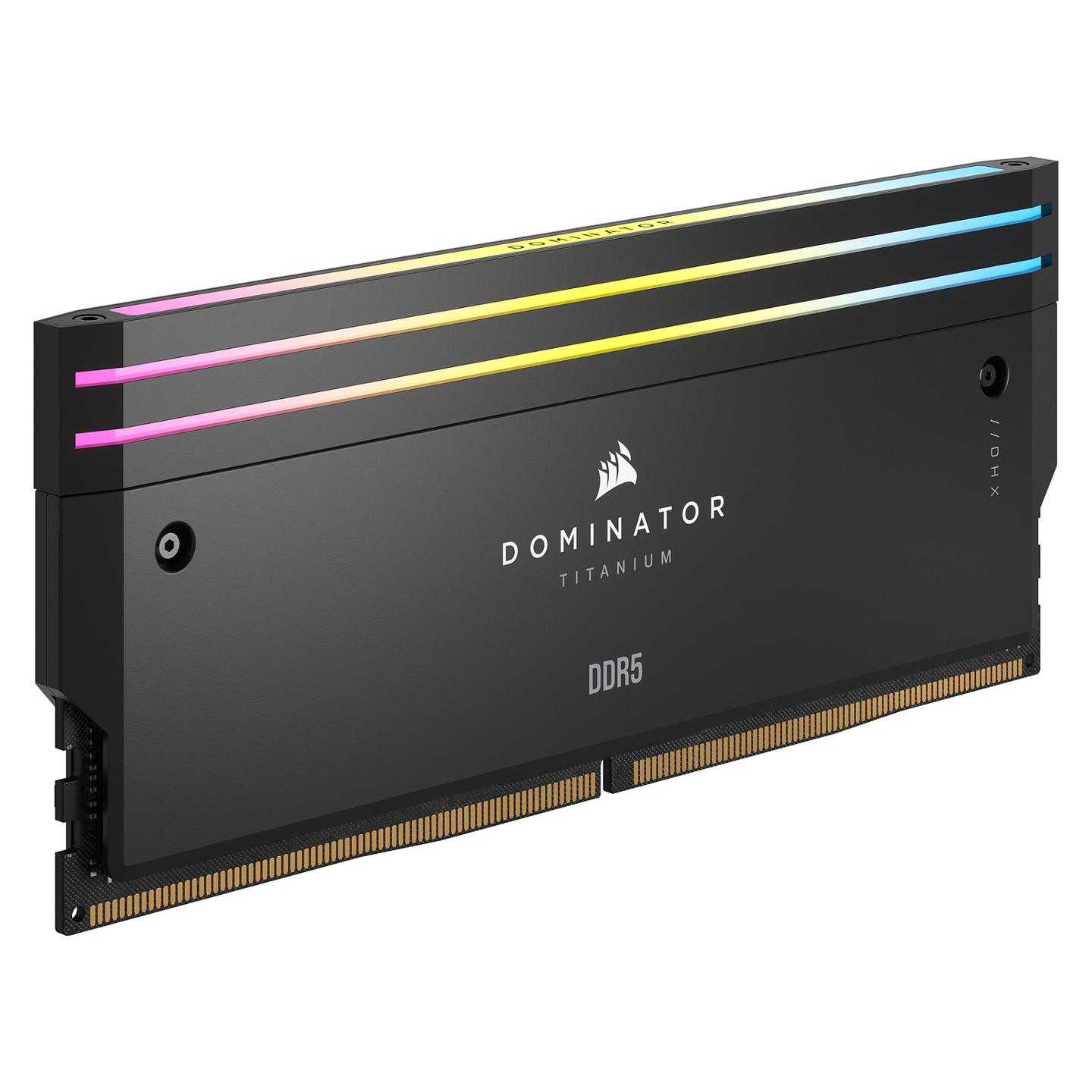 RAM Memorie DDR5 Corsair Dominator Titanium RGB, 32GB (2x16GB), DIMM, 6400MT/s, CL32, Intel XMP 3.0 - Zezë - 6