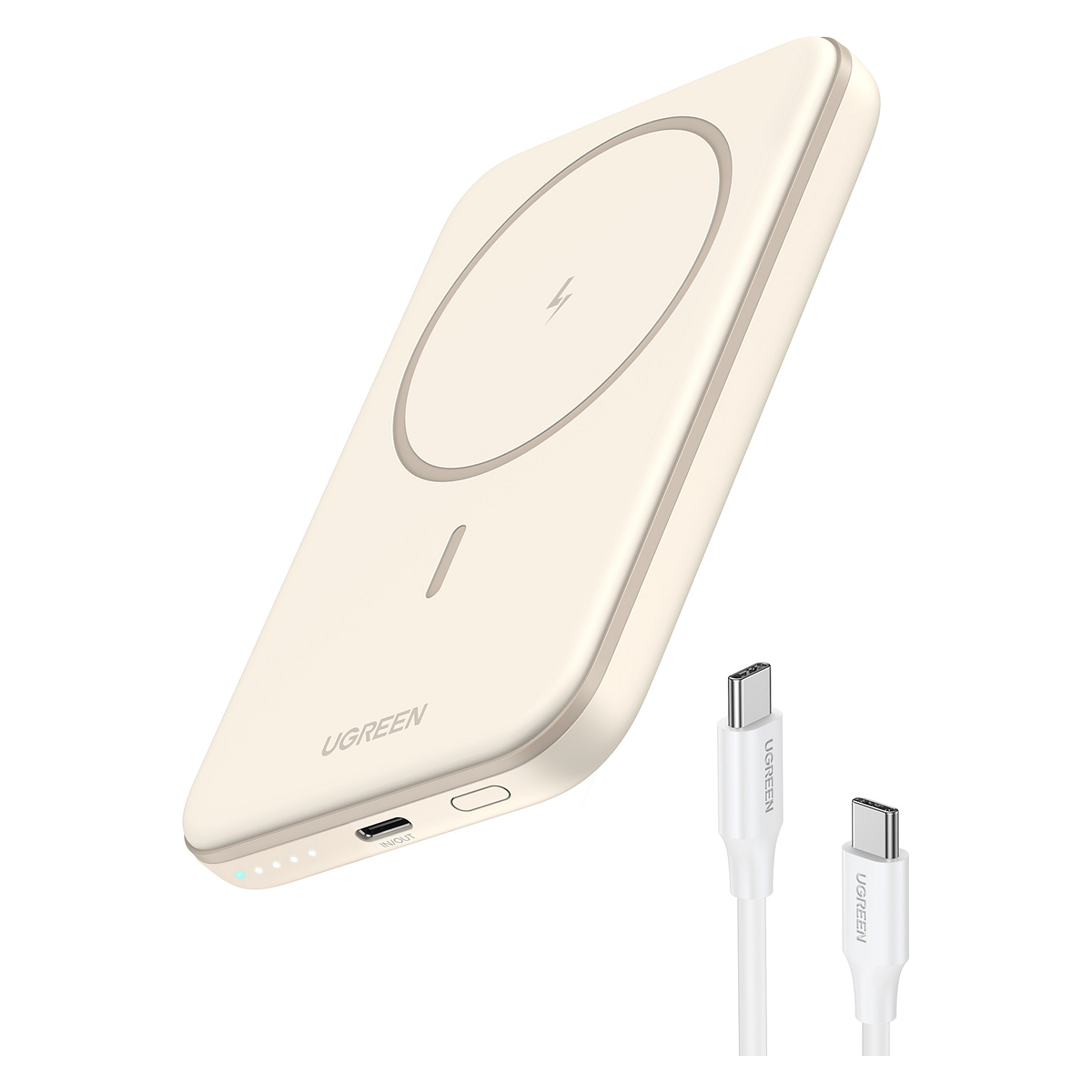 Powerbank UGREEN 25207 / 5.000mAh / USB-C 15W / Wireless 7.5W / Magnetic - 2
