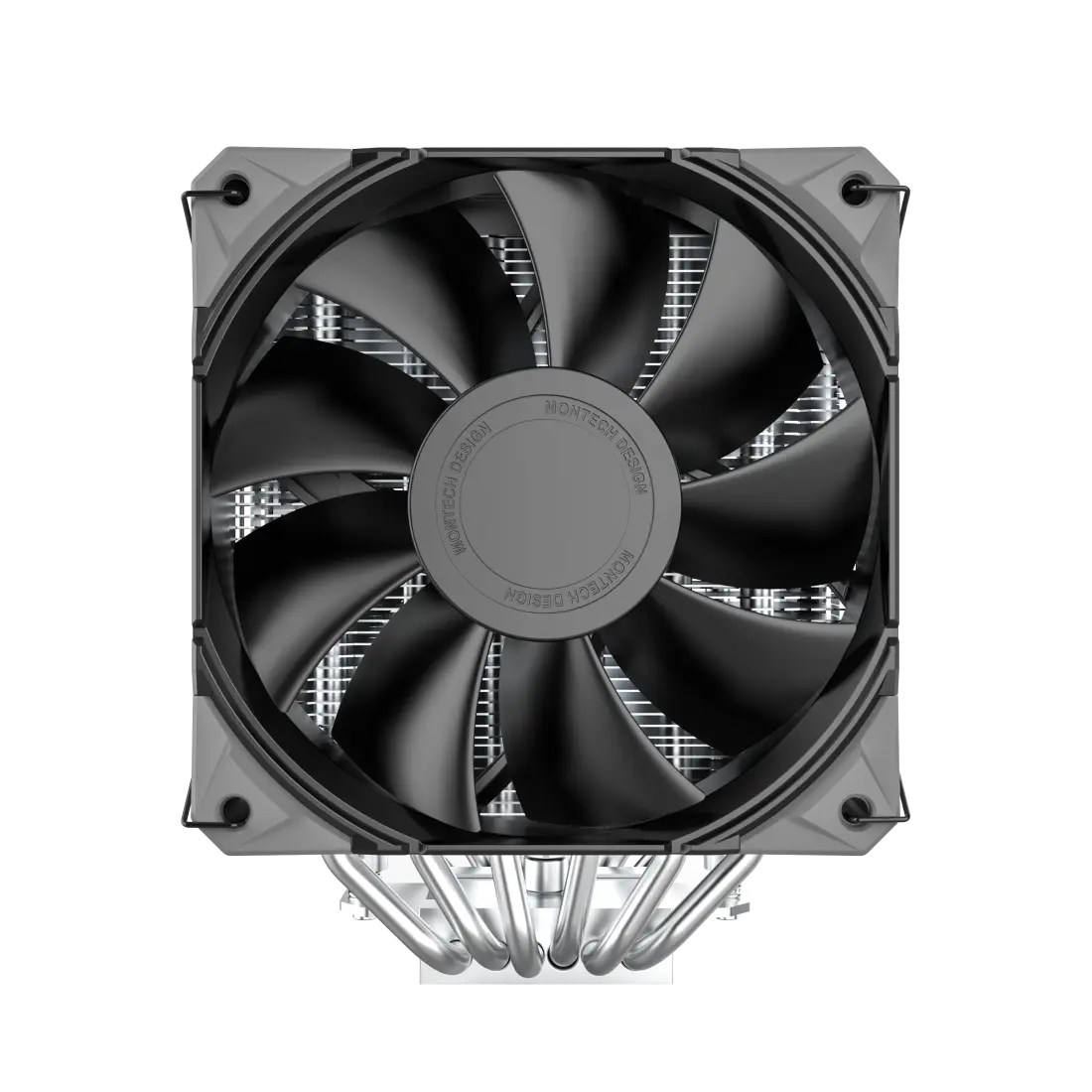 Ftohës për Procesor Montech NX600 / Dual-Tower / 2x120mm / 6 Heat Pipes / PWM - Zezë - 2