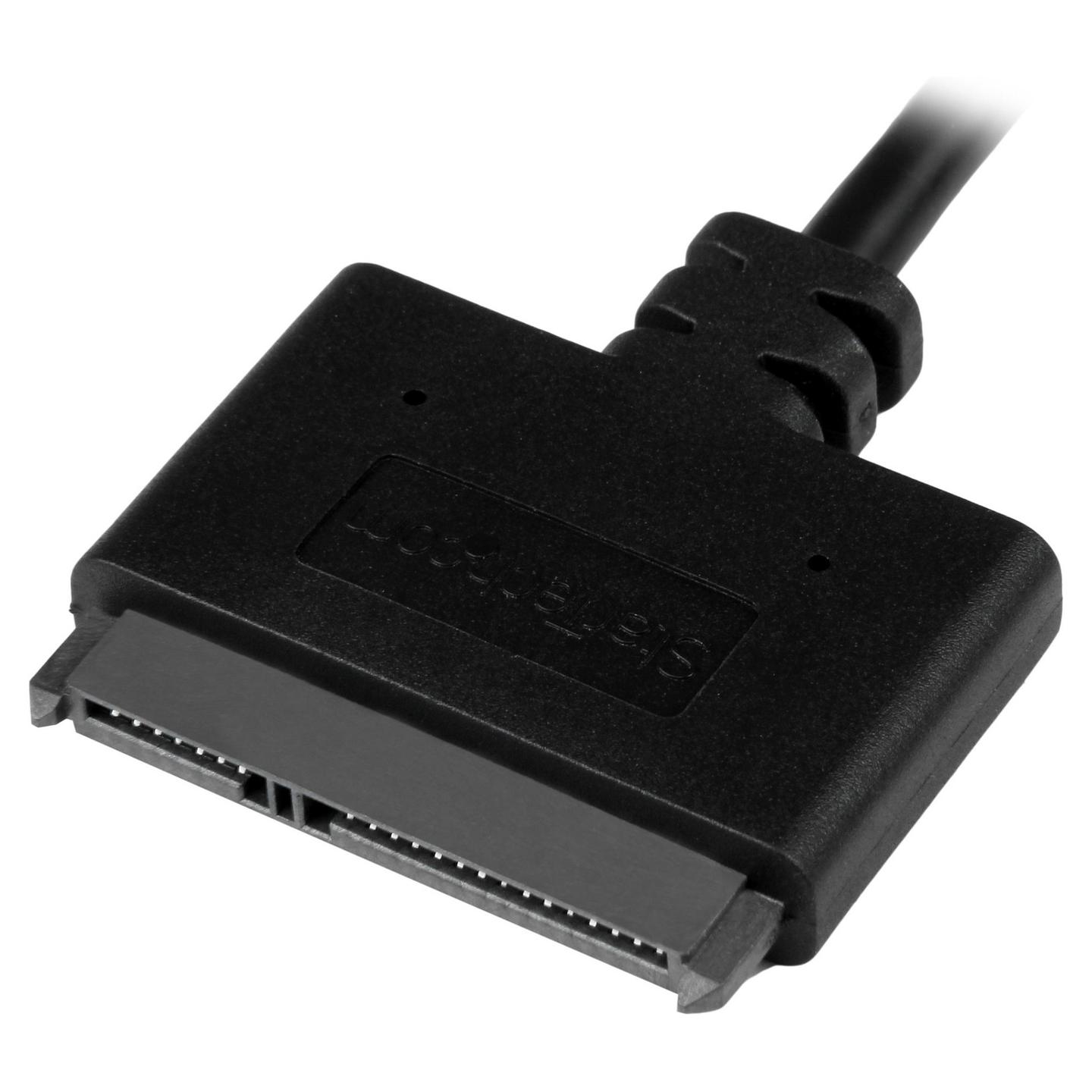 Kabllo USB StarTech.com USB312SAT3CB, USB 3.1 Gen 2, USB-A në SATA 2.5", 10 Gbps, UASP, 0.5 m - Zezë - 3
