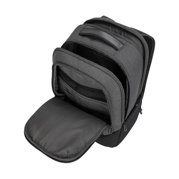 Çantë për laptop Targus EcoSpruce TBB013EU / Backpack / 15.6" / 100% Recycled PET / Water-Resistant Base / Key Clip / Pen Holder / Business Card Holder / Water Bottle Pocket - Gri/Zezë - 2