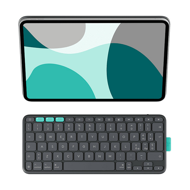 Tastierë Pa kabllo Logitech Flip Folio / AZERTY / French - Grafit - 5