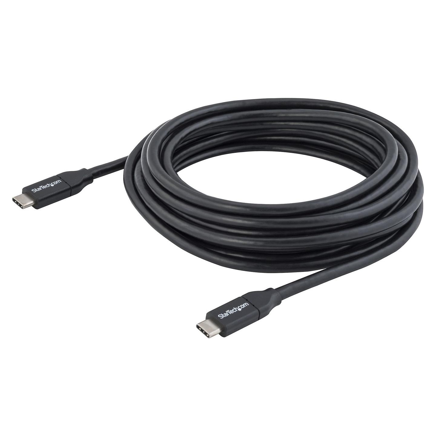 Kabllo USB StarTech.com USB2C5C4M / USB-C në USB-C / 4m / USB 2.0 / 480Mbps / 100W / 5A - Zezë - 2