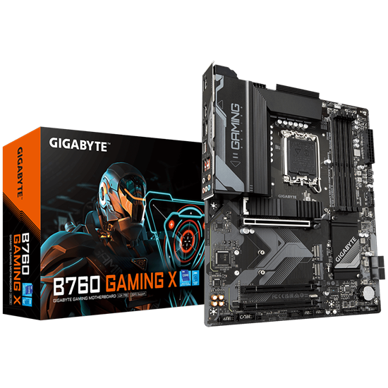 Pllakë Amë Gigabyte B760 GAMING X / LGA1700 / B760 / DDR5 / ATX / DP / HDMI / 2.5GbE LAN - 2
