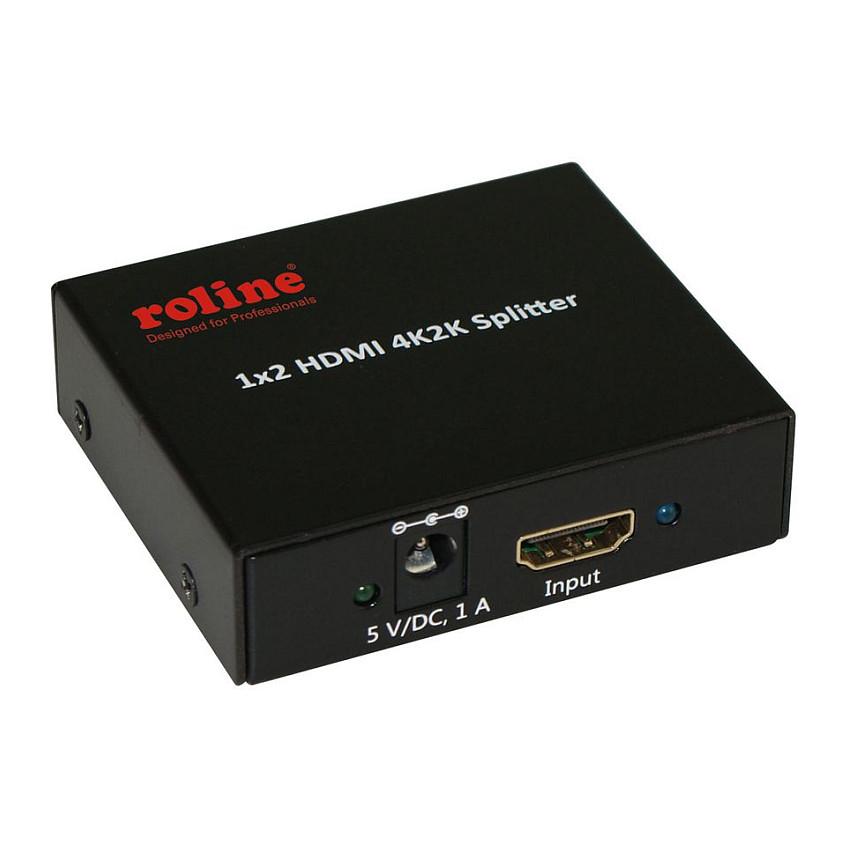 Video Splitter HDMI ROLINE 14.01.3559, 1 hyrje, 2 dalje, 4K 60Hz - Zezë - 2