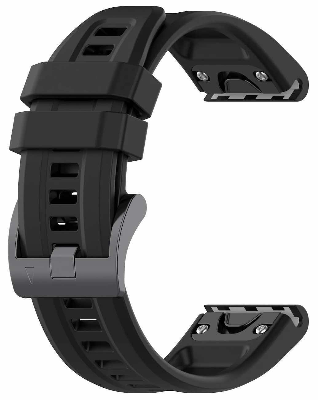 Rrip për Orë të Mençur Garmin QuickFit / 22mm / Silikon - Grafit - 3