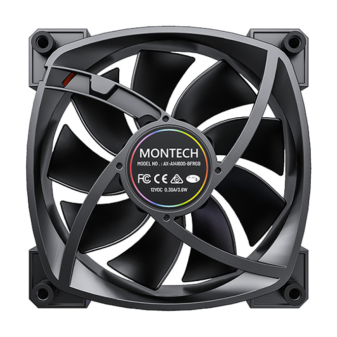 Ftohës për Kasë Montech AX140 PWM / 140mm / PWM – Zezë - 5