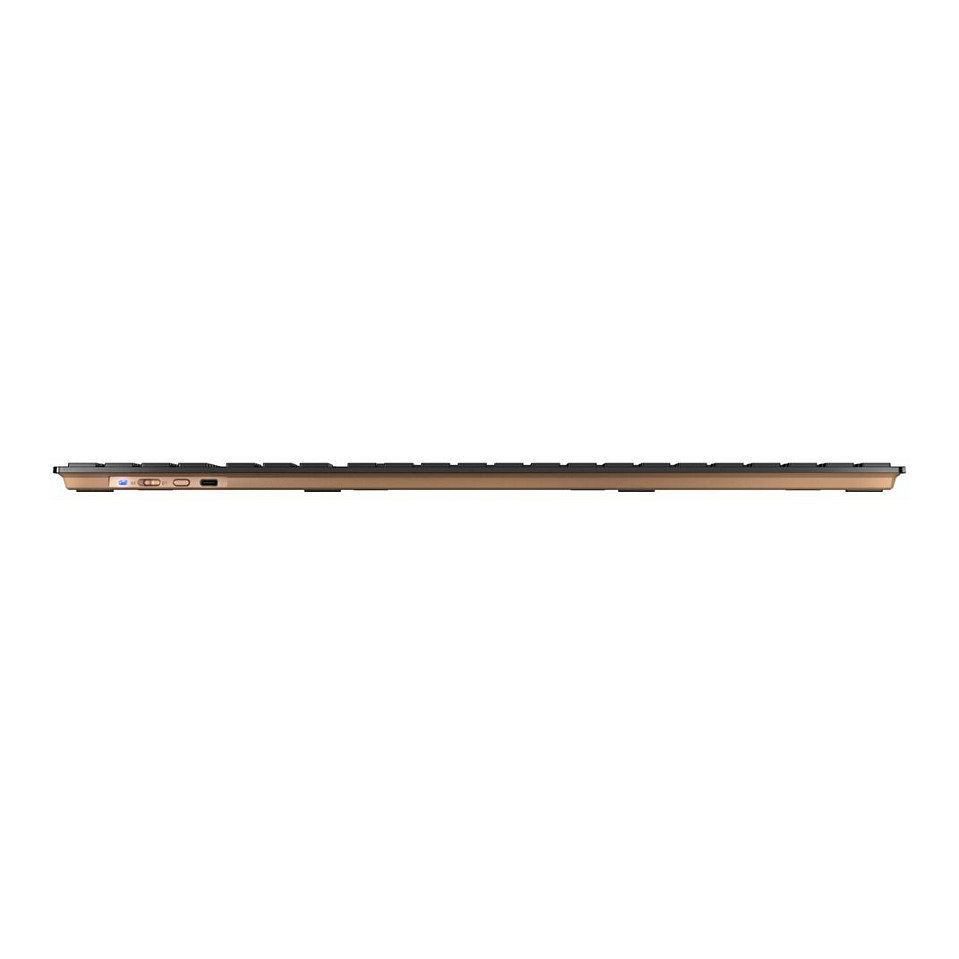 Set tastierë dhe maus pa kabllo CHERRY DW 9100 SLIM / Full Size / Scissor / Dual Mode / QWERTY Italisht – Zezë/Bronz - 4