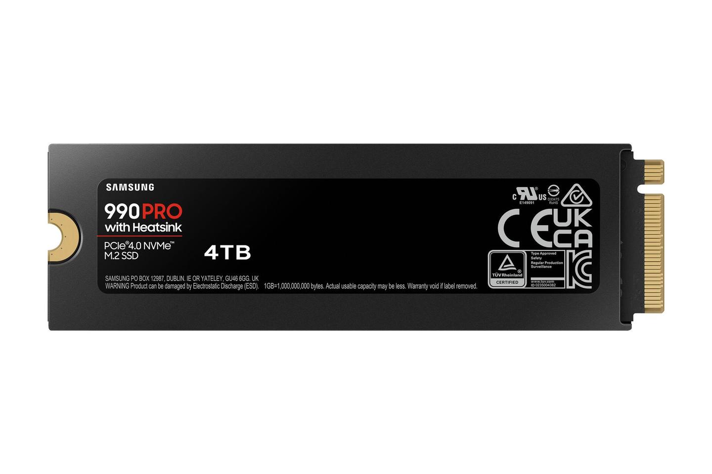 SSD e brendshme Samsung 990 PRO Heatsink / 4TB / M.2 2280 / PCIe 4.0 x4 NVMe - 2