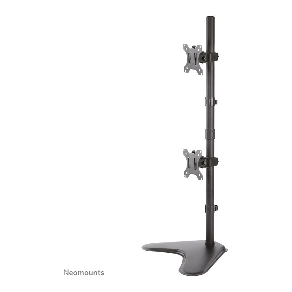 Mbajtëse për Monitor Neomounts FPMA-D550DDVBLACK / 2 Monitorë / 10–32" / deri 6kg për Monitor / VESA 75x75 & 100x100 / Rotacion 360° / Lartësi e Rregullueshme - Zezë - 2