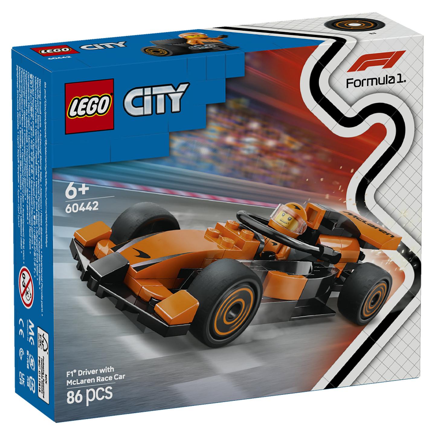LEGO City F1 Driver with McLaren Race Car 60442 - 8