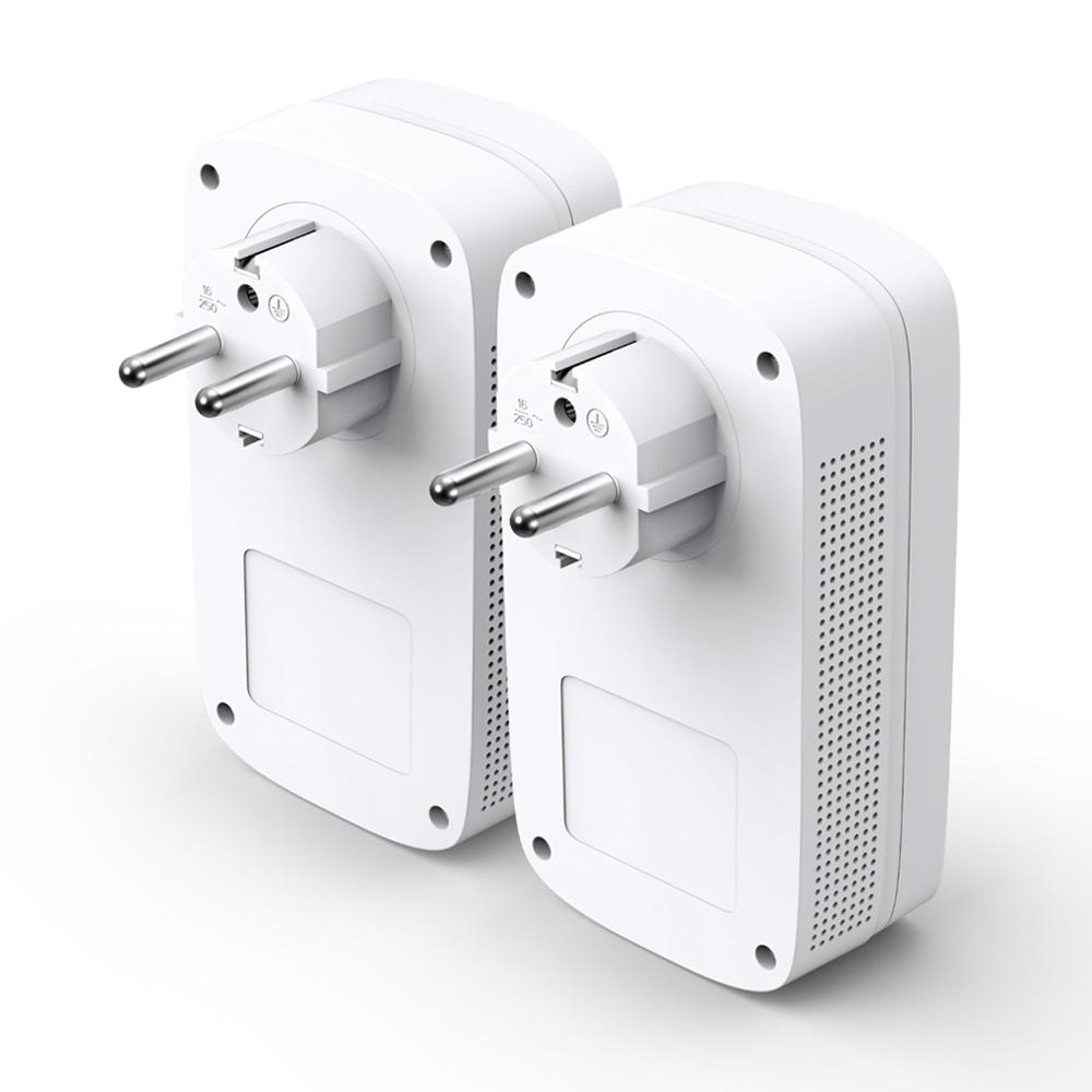TP-Link TL-PA8030P KIT / AV1200 / 3x Gigabit / Prizë e Integruar / 2 Adapterë – Bardhë - 2