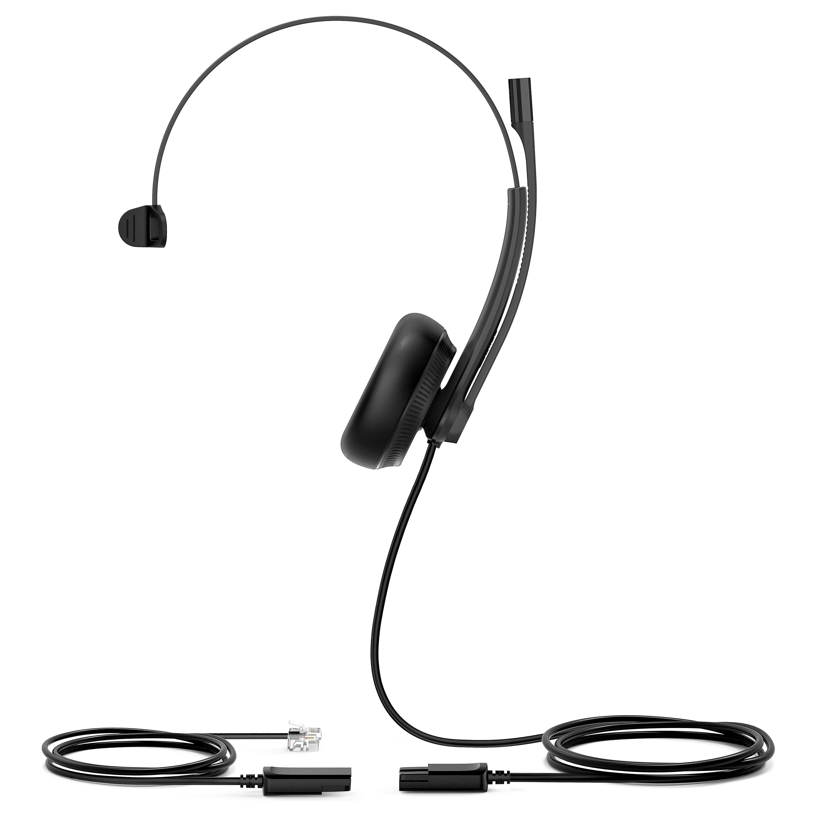 Kufje me kabllo Yealink YHS34 Mono / RJ9 / QD / Business Headset / Mikrofon – Zezë - 2