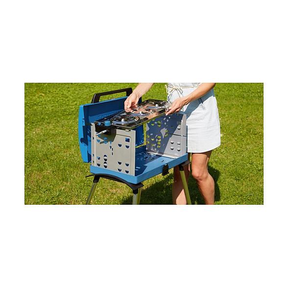 Grill me Gaz CAMPINGAZ 400 SGR, 5.2kW, 53x29cm, 3 Djegësa, Rotisserie me Motor, Ndezje Piezo - Blu/Argjend - 4