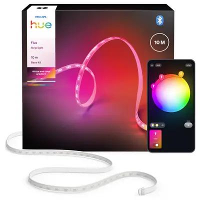 Ndriçues Philips Hue Flux Lightstrip, LED Inteligjent, 10 m, RGBW, 2000 lm, Bluetooth, Zigbee, IP20 – Bardhë - 2