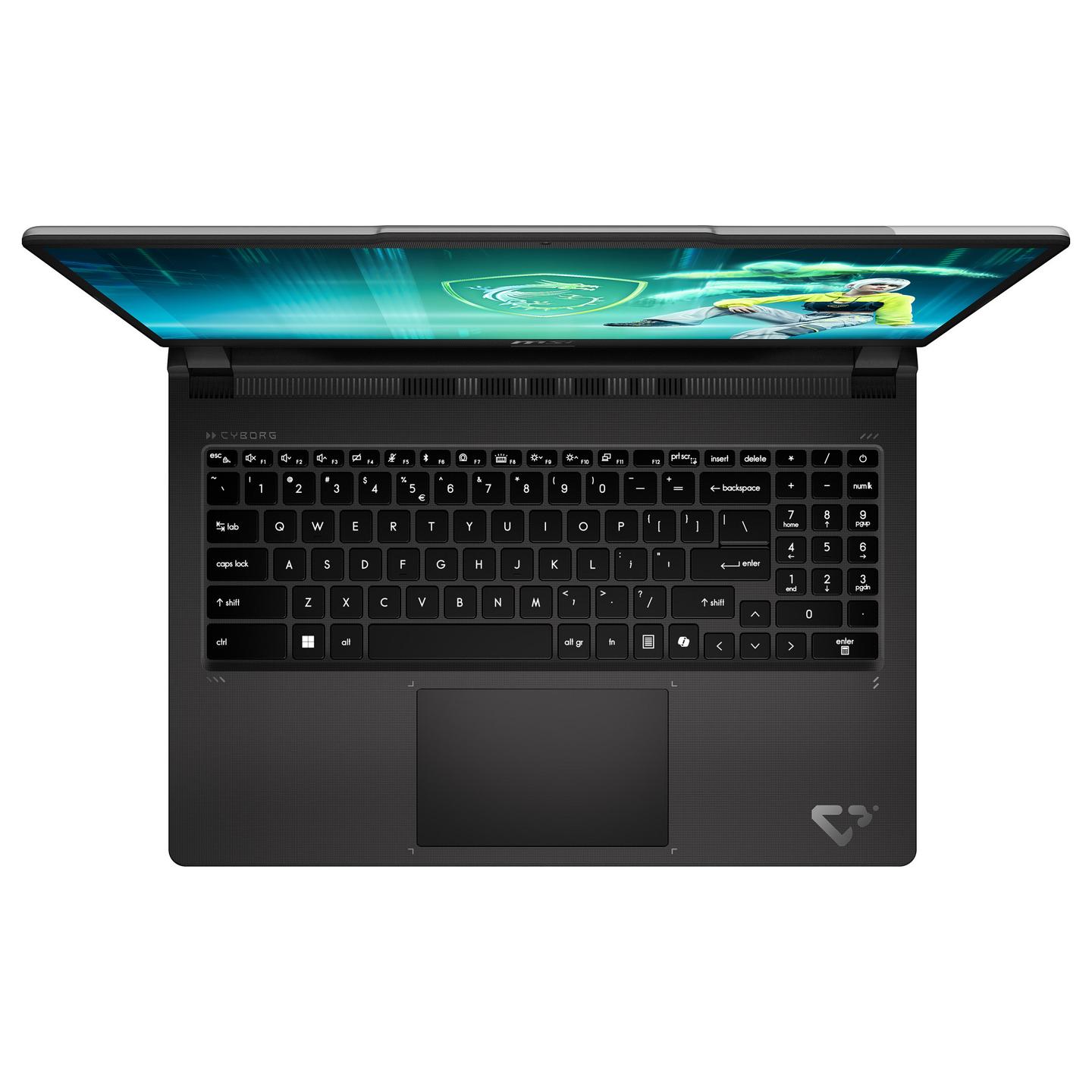 Laptop Gaming MSI Cyborg 15 Max C2WG-676FRY, Core 7 240H, 16GB DDR5, 512GB, 15.6" FHD IPS 144Hz, RTX 5070 8GB - Hiri/Zezë - 4