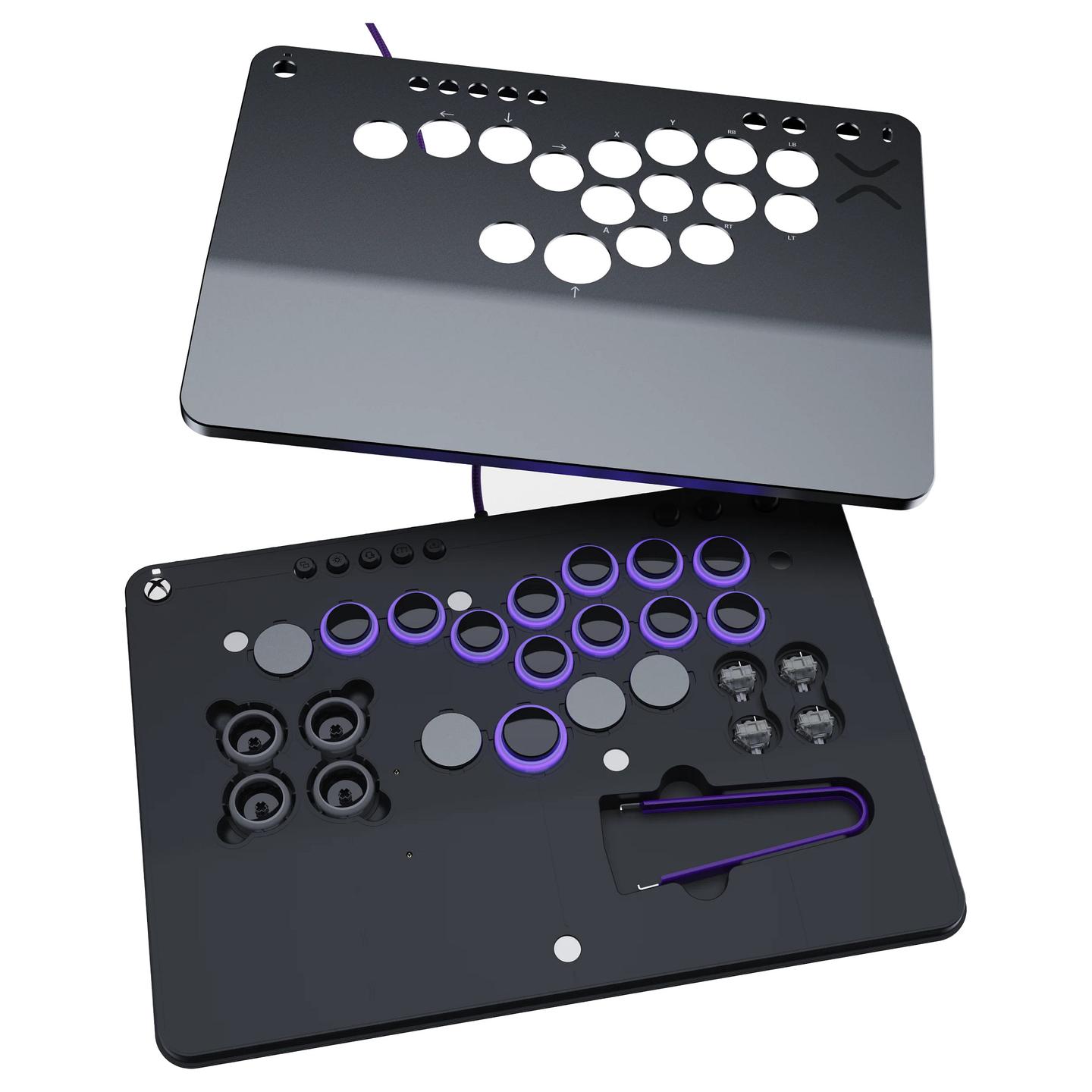 Kontroller për Xbox Turtle Beach Victrix Pro KO Fight Stick / Leverless / Wired / USB-C / 16 Butona / Cherry MX Speed Silver / Xbox Series X/S, Xbox One, PC – Gri - 5
