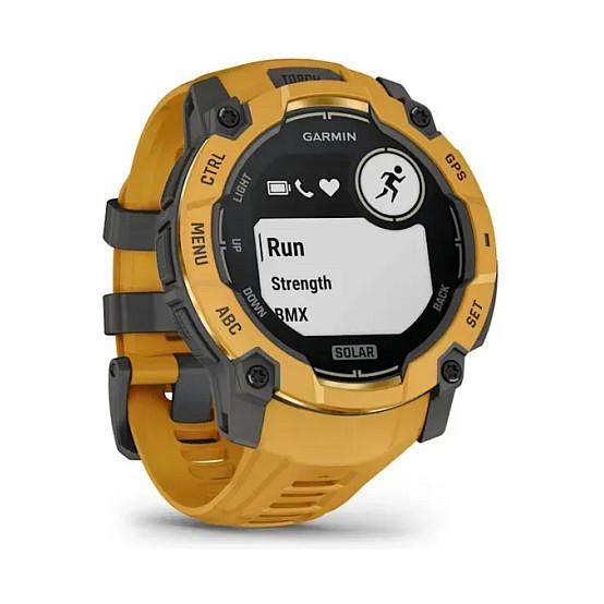 Orë e mençur Garmin Instinct 3 Solar, 50mm, GPS, Karikim Solar, 10 ATM – Portokalli/Hiri